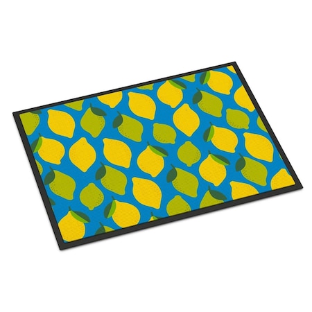 Jensendistributionservices Lemons & Limes Indoor or Outdoor Mat, 18 x 27 in. MI2550379